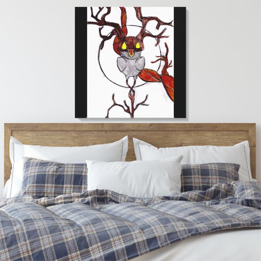 levende boom canvas afdruk (Insitu (Slaapkamer))