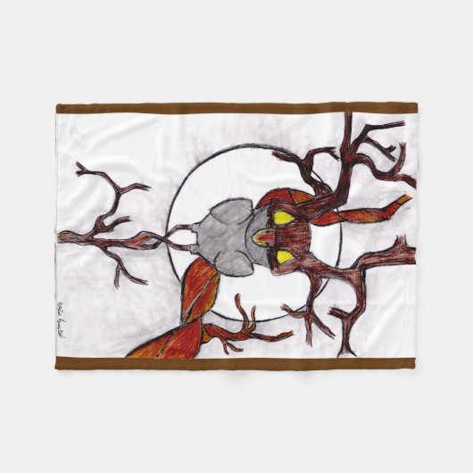 levende boom fleece deken (Voorkant (Horizontaal))