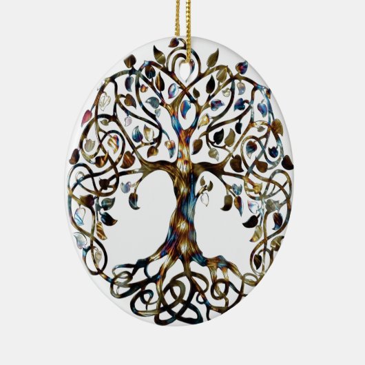 Levende boom keramisch ornament (Rechts)