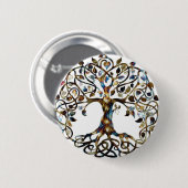 Levende boom ronde button 5,7 cm (Voorkant /achterkant)