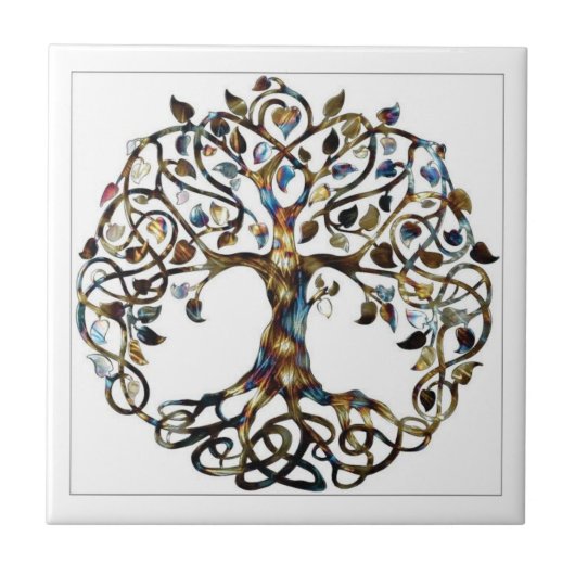 Levende boom tegeltje (Voorkant)