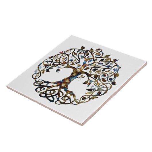 Levende boom tegeltje (Zijkant)