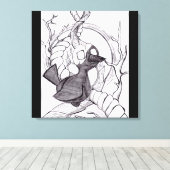 Levende boomreeks canvas afdruk (Insitu (Houten vloer))