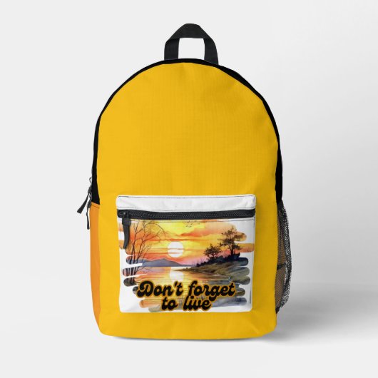 Levende bug bedrukte rugzak (Voorkant)