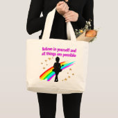 LEVENDE DANSER DROOMT DESIGN GROTE TOTE BAG (Voorkant (product))