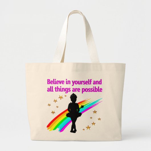 LEVENDE DANSER DROOMT DESIGN GROTE TOTE BAG (Voorkant)