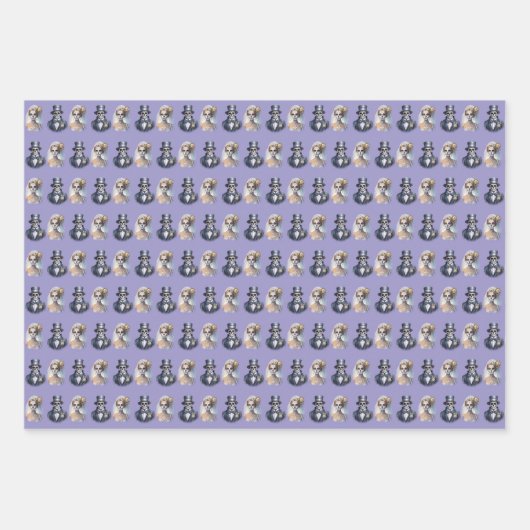 Levende dode bruid en bruidegom inpakpapier vel (Voorkant 3)