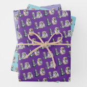 Levende dode bruid en bruidegom inpakpapier vel (In situ)