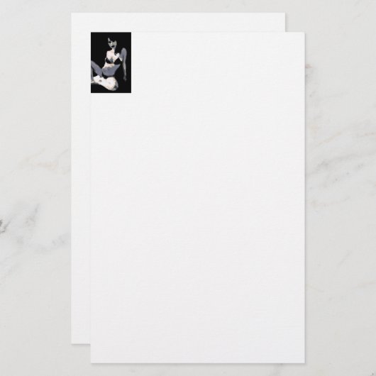 Levende dollar 4 briefpapier (Voorkant / Achterkant)