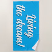 Levende droom aangepaste kleur badhanddoek (Voorkant)