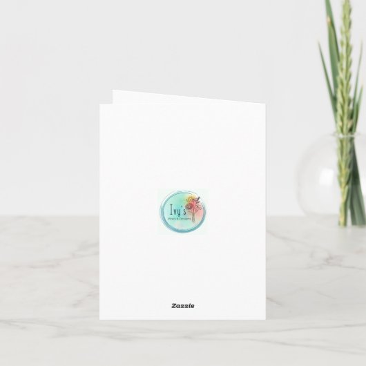 Levende eiken Kaart - Blauw (Achterkant)