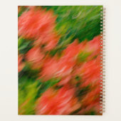 Levende en kleurrijke abstracte bloemschilderij fo planner (Achterkant)