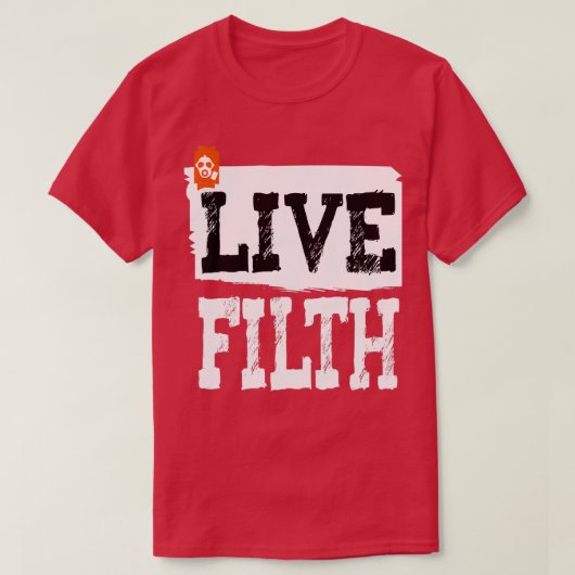 LEVENDE FILTH T-SHIRT (Design voorkant)