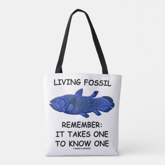 Levende fossiele brandstoffen herinneren zich: het tote bag (Achterkant)