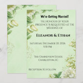 Levende Gele Tulp & Ranunculus Formeel Trouwfeest  (Voorkant / Achterkant)