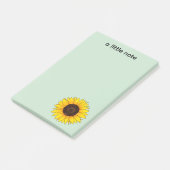 Levende Gele Zonnebloem Bloei Post-it® Notes (Schuin)