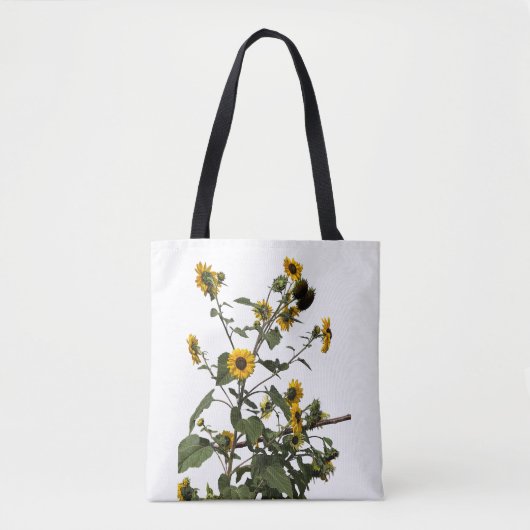 Levende Gele Zonnebloem Tote Bag (Voorkant)