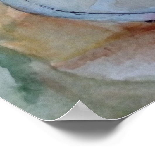 Levende glazen flessen en peren in een bord poster (Hoek)