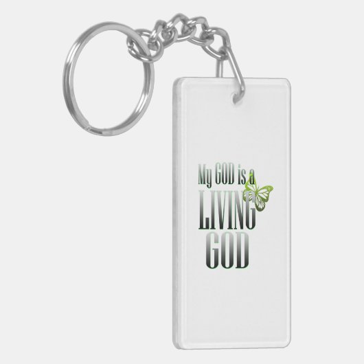 Levende God Sleutelhanger (Voorkant Links)