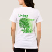 Levende groene Inspirerend quotes Tri-Blend Shirt (Achterkant)