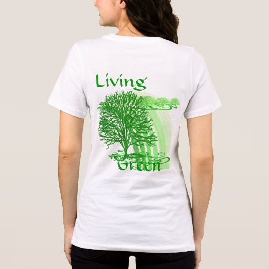 Levende groene Inspirerend quotes Tri-Blend Shirt (Achterkant)