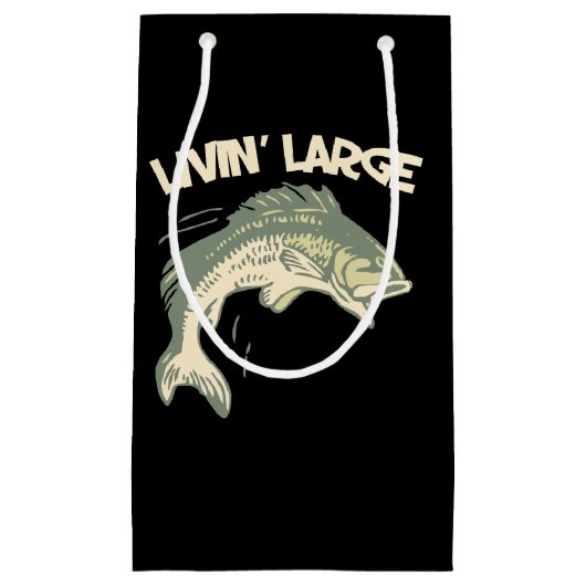 Levende grote monding bas vissen klein cadeauzakje (Voorkant)