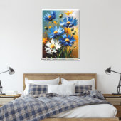 levende helderheid Paneel R Canvas Afdruk (Insitu (Slaapkamer))