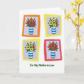 Levende kaart voor schoonmoeder (Gele Bloem)