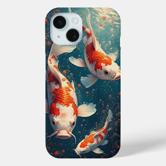 Levende Koi Vissen Zwemmen Case-Mate iPhone Case (Achterkant)