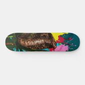 Levende Koning Cobra Drip Art Illustratie Persoonlijk Skateboard (Horizontaal)