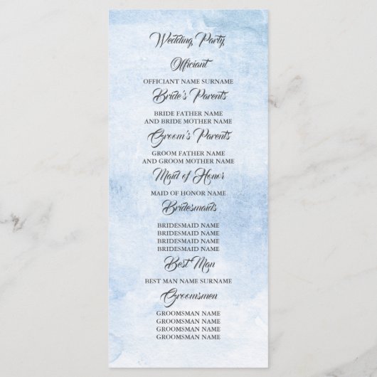 Levende koraal bloemenelegante bruiloft programma' programmakaart (Achterkant)