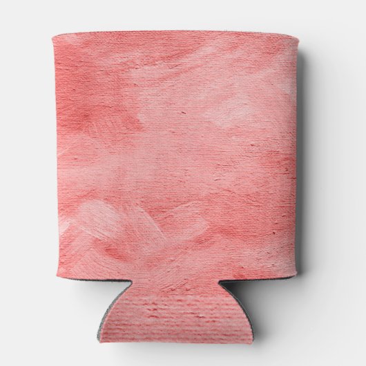 Levende koraal, olieverf textuur. blikjeskoeler (Achterkant)