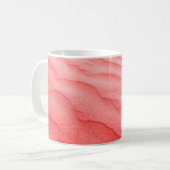 Levende koraal. textuur van strandzandachtergrond. koffiemok (Voorkant links)