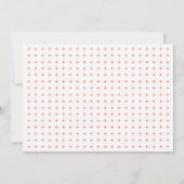 Levende koraalinitialen met gedurfde typografie br kaart (Achterkant)