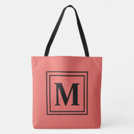 Levende koraalkleur van het jaar tote bag