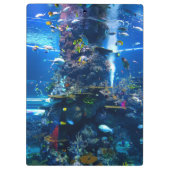levende koraalrif met vis klembord (Achterkant)