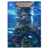 levende koraalrif met vis klembord (Voorkant)