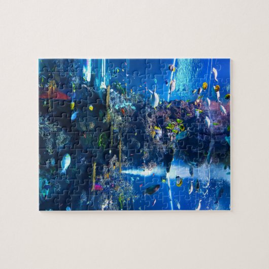 levende koraalrif met vis legpuzzel (Horizontaal)