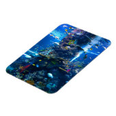 levende koraalrif met vis magneet (Linkerzijde)