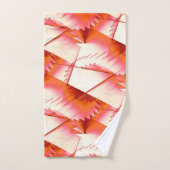 Levende koraalzigzag- of digitale zagen in zonlich bad handdoek (Handdoek)