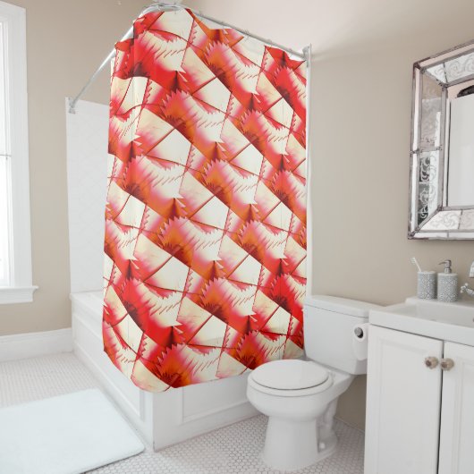 levende koraalzigzag of digitale zagen, onder de z douchegordijn (In situ)