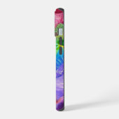 Levende Kristalberg Abstracte iPhone 15 Case (Linkerkant)
