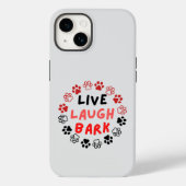 Levende lacht tegen witte BG Case-Mate iPhone Case (Achterkant)