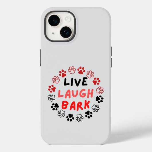 Levende lacht tegen witte BG Case-Mate iPhone Case (Achterkant)