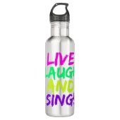 Levende, Laugh en Sing Water Fles (Voorkant)