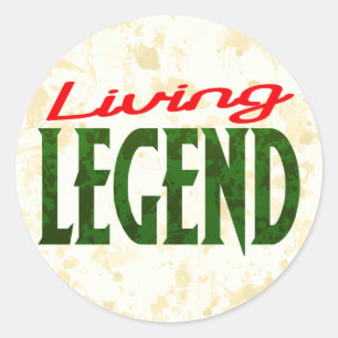 Levende Legende Ronde Sticker