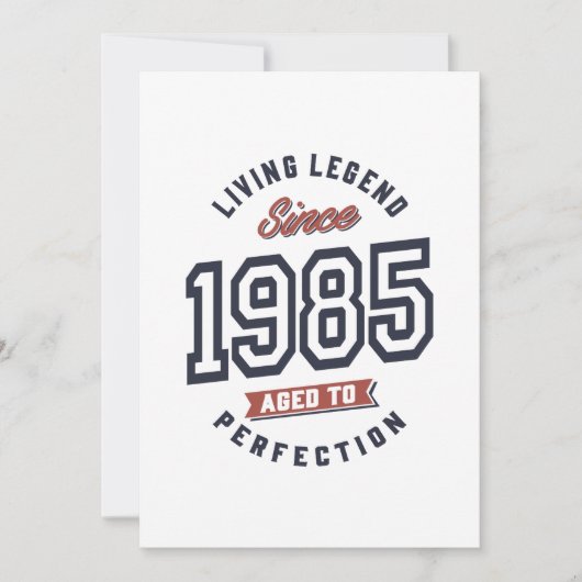 Levende Legende Sinds 1985 Verjaardagscadeau Kaart (Voorkant)