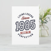 Levende Legende Sinds 1985 Verjaardagscadeau Kaart (Staand voorkant)