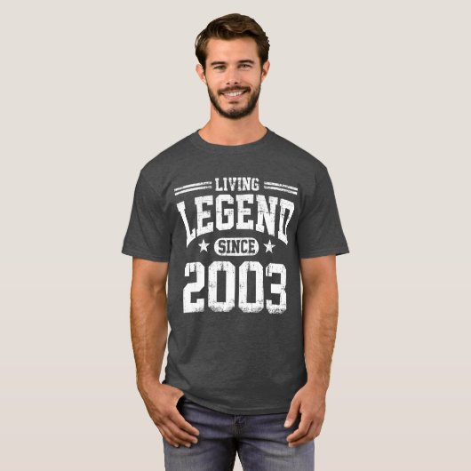 Levende legering sinds 2003 t-shirt (Voorkant volledig)
