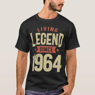 Levende leggende sinds 1964, geboortedag 1964 t-shirt